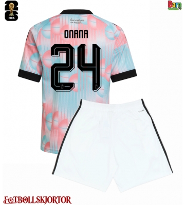 Belgien Amadou Onana #24 Borta Kläder Barn VM 2026 Kortärmad (+ Korta byxor)